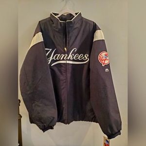 Men's New York Yankees Majestic On-Field Therma Base Thermal Full-Zip Jacket